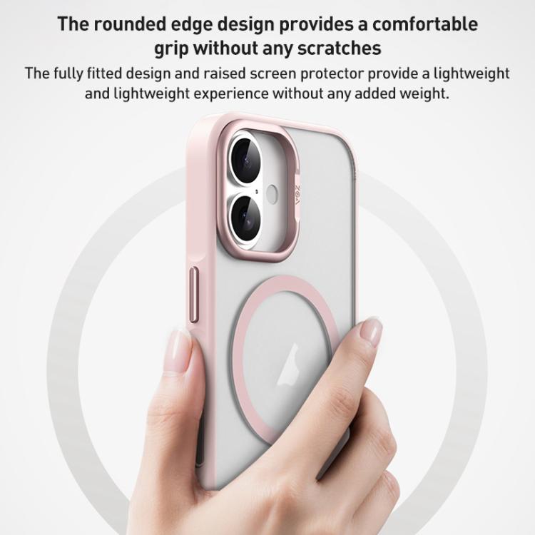 For iPhone 17 Pro Max ZGA Matte Clear Magsafe PC Hybrid TPU Phone Case(Orange) by ZGA