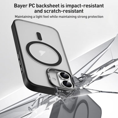 For iPhone 17 ZGA Matte Clear Magsafe PC Hybrid TPU Phone Case(Grey) by ZGA