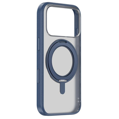 For iPhone 17 Pro Max ZGA Feitian 360 Rotation Holder Magsafe PC Hybrid TPU Phone Case(Blue) by ZGA