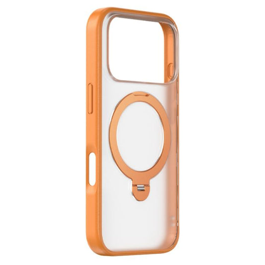For iPhone 17 Pro Max ZGA 360 Pivot Holder Magsafe PC Hybrid TPU Phone Case(Orange) by ZGA