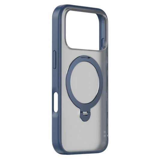 For iPhone 17 Pro Max ZGA 360 Pivot Holder Magsafe PC Hybrid TPU Phone Case(Blue) by ZGA