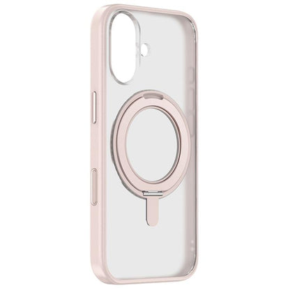 For iPhone 17 ZGA Feitian 360 Rotation Holder Magsafe PC Hybrid TPU Phone Case(Pink) by ZGA