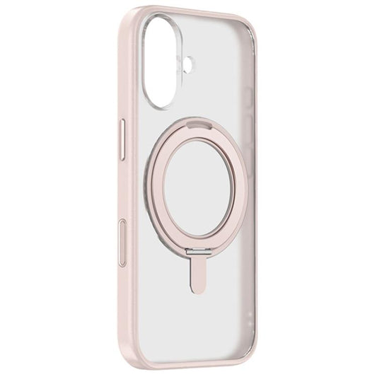 For iPhone 17 ZGA Feitian 360 Rotation Holder Magsafe PC Hybrid TPU Phone Case(Pink) by ZGA