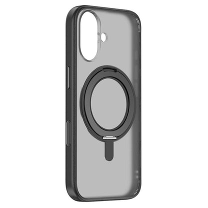 For iPhone 17 ZGA Feitian 360 Rotation Holder Magsafe PC Hybrid TPU Phone Case(Black) by ZGA