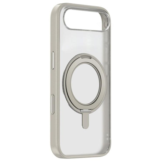 For iPhone Air ZGA Feitian 360 Rotation Holder Magsafe PC Hybrid TPU Phone Case(Grey) by ZGA