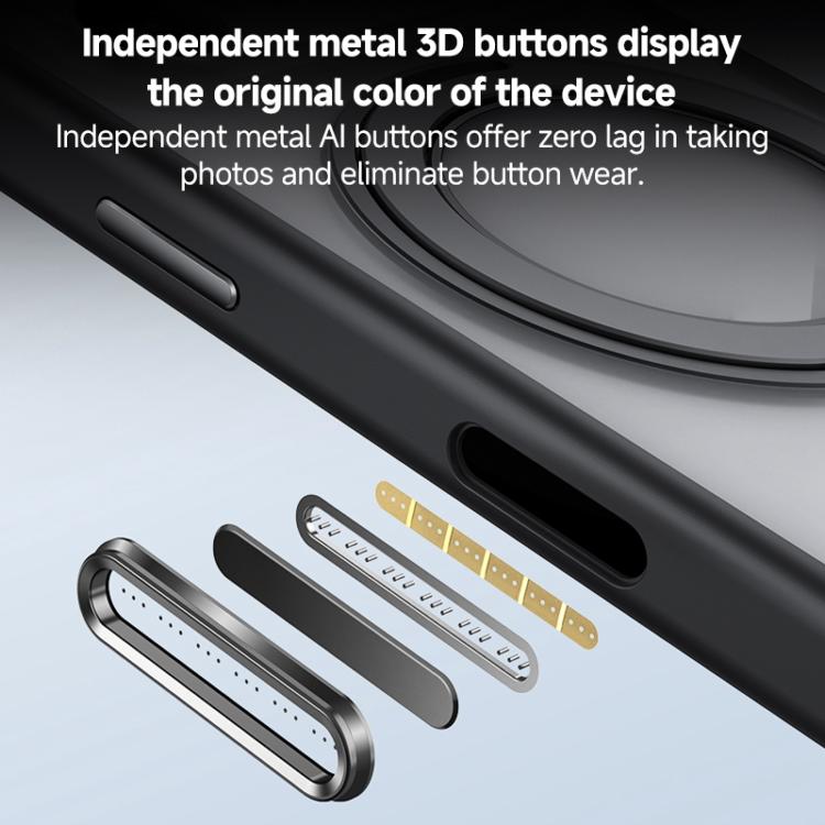 For iPhone 17 ZGA Feitian 360 Rotation Holder Magsafe PC Hybrid TPU Phone Case(Black) by ZGA