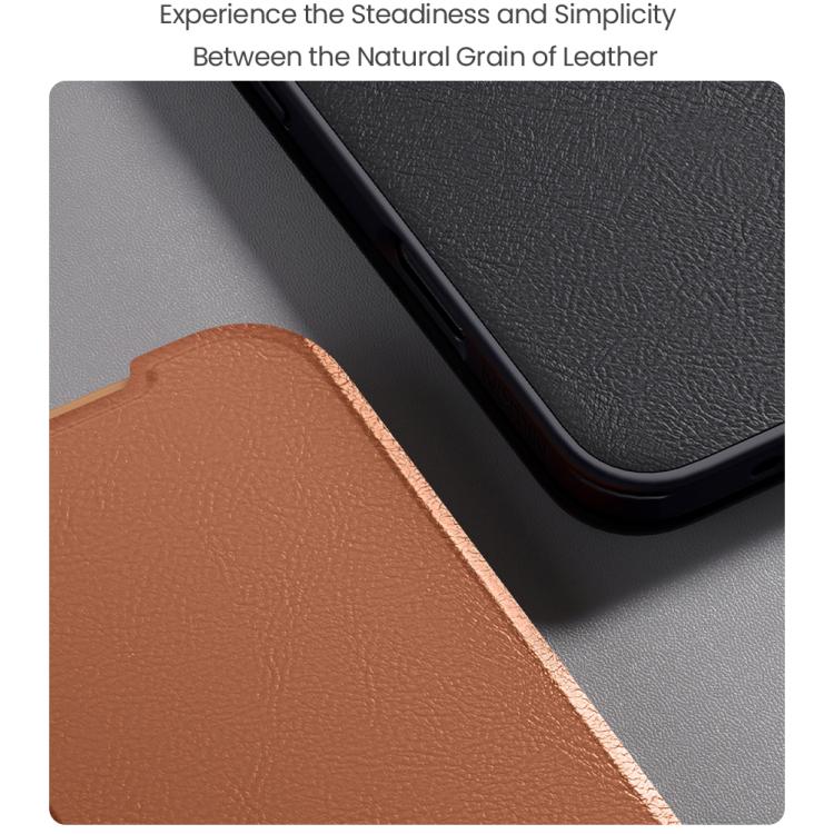 For iPhone Air NILLKIN QIN Series Pro Sliding Camera Cover Design Leather Phone Case(Brown) by NILLKIN