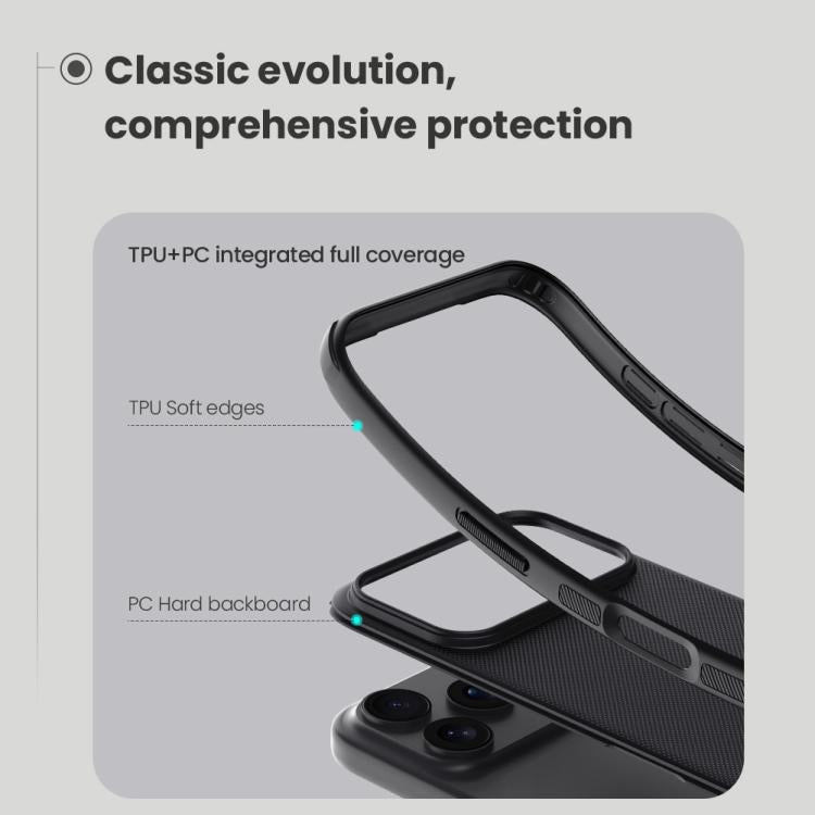 For iPhone 17 Pro Max NILLKIN Frosted Shield Pro PC + TPU Phone Case(Grey) by NILLKIN
