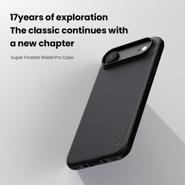 For iPhone Air NILLKIN Frosted Shield Pro PC + TPU Phone Case(Black) by NILLKIN