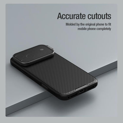 For iPhone 17 Pro Max NILLKIN Black Mirror Prop CD Texture Transparent Mirror Cover Phone Case(Black) by NILLKIN