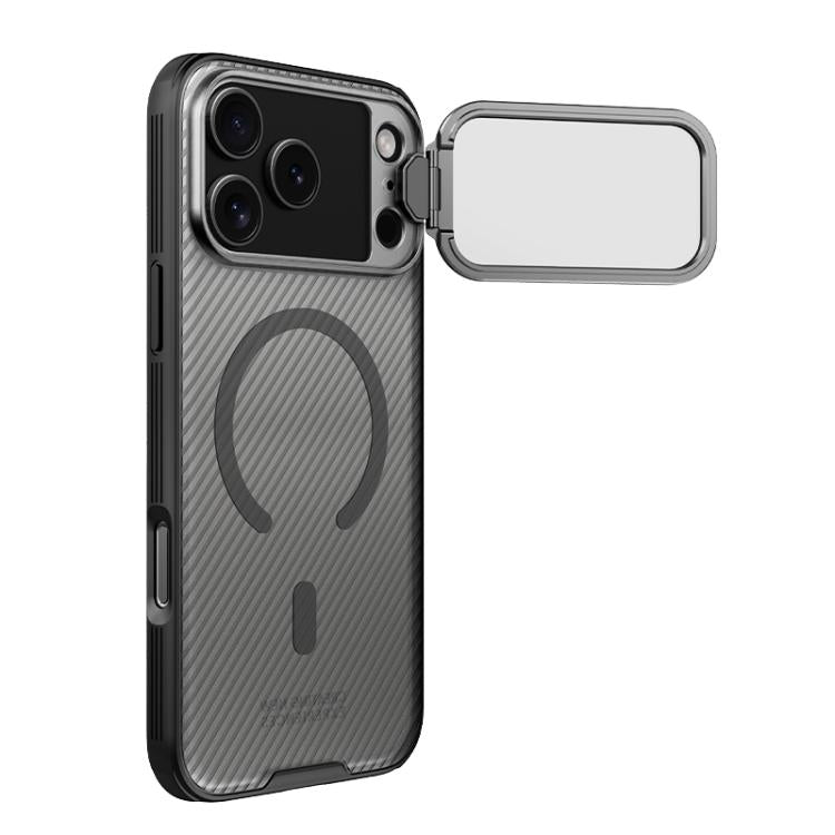 For iPhone 17 Pro Max NILLKIN CamShield Prop Transparent Mirror Cover MagSafe Magnetic Translucent PC Phone Case(Black) by NILLKIN