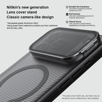 For iPhone 17 Pro Max NILLKIN CamShield Prop Transparent Mirror Cover MagSafe Magnetic Translucent PC Phone Case(Black) by NILLKIN