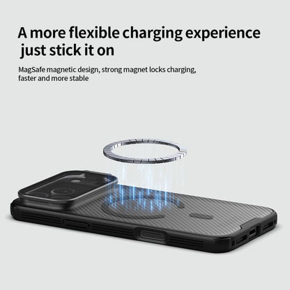 For iPhone 17 Pro Max NILLKIN CamShield Prop Transparent Mirror Cover MagSafe Magnetic Translucent PC Phone Case(Black) by NILLKIN