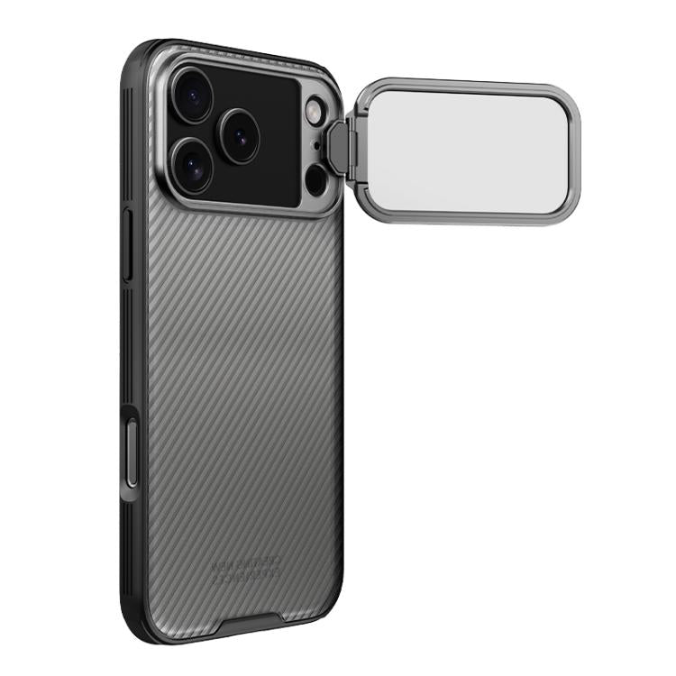 For iPhone 17 Pro Max NILLKIN CamShield Prop Transparent Mirror Cover Translucent PC Phone Case(Black) by NILLKIN