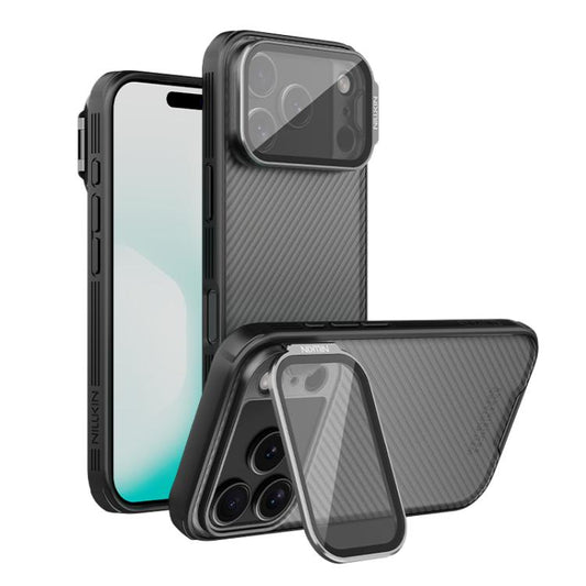 For iPhone 17 Pro NILLKIN CamShield Prop Transparent Mirror Cover Translucent PC Phone Case(Black) by NILLKIN