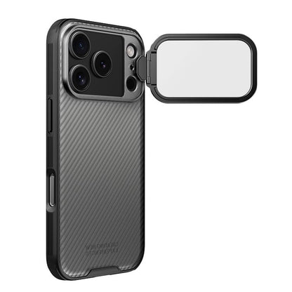 For iPhone 17 Pro NILLKIN CamShield Prop Transparent Mirror Cover Translucent PC Phone Case(Black) by NILLKIN