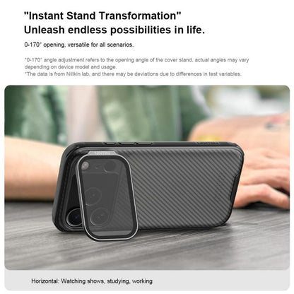 For iPhone 17 Pro NILLKIN CamShield Prop Transparent Mirror Cover Translucent PC Phone Case(Black) by NILLKIN