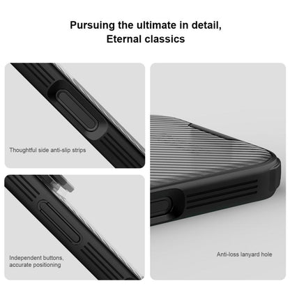 For iPhone 17 Pro NILLKIN CamShield Prop Transparent Mirror Cover Translucent PC Phone Case(Black) by NILLKIN