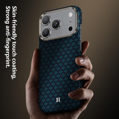 For iPhone 17 Pro Max Benks Color Shield C1 Classic Kevlar Woven Diamond MagSafe Phone Case(Blue) by Benks