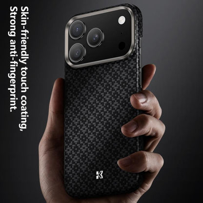 For iPhone 17 Pro Max Benks Color Shield C1 Classic Kevlar Woven Diamond MagSafe Phone Case(Black) by Benks