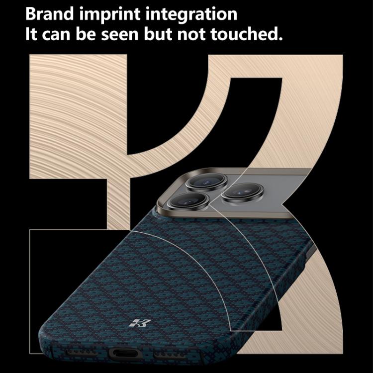 For iPhone 17 Pro Benks Color Shield C1 Classic Kevlar Woven Diamond MagSafe Phone Case(Blue) by Benks