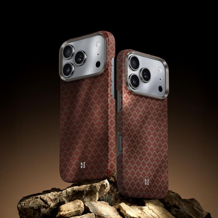 For iPhone 17 Pro Benks Color Shield C1 Classic Kevlar Woven Diamond MagSafe Phone Case(Orange) by Benks