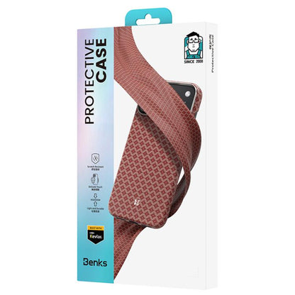 For iPhone 17 Pro Benks Color Shield C1 Classic Kevlar Woven Diamond MagSafe Phone Case(Orange) by Benks