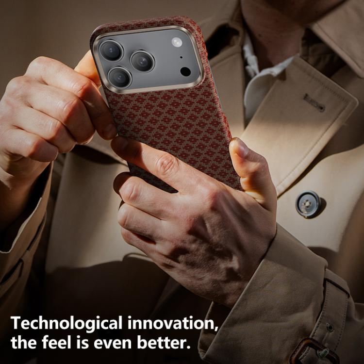 For iPhone 17 Pro Benks Color Shield C1 Classic Kevlar Woven Diamond MagSafe Phone Case(Orange) by Benks