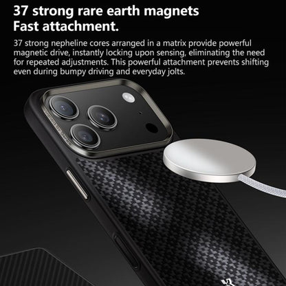 For iPhone 17 Pro Benks Y2 Kevlar All-inclusive MagSafe Magnetic Diamond Phone Case(Black) by Benks