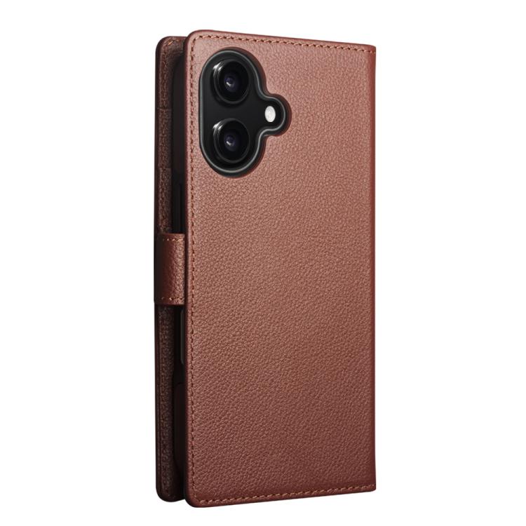 For iPhone 17 QIALINO Classics 3rd Genuine Leather Phone Case(Brown) by QIALINO