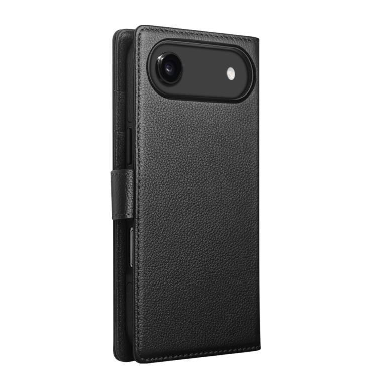 For iPhone Air QIALINO Classics 3rd Genuine Leather Phone Case(Black) by QIALINO