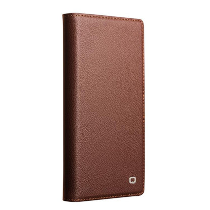 For iPhone Air QIALINO Classics 3rd Genuine Leather Phone Case(Brown) by QIALINO