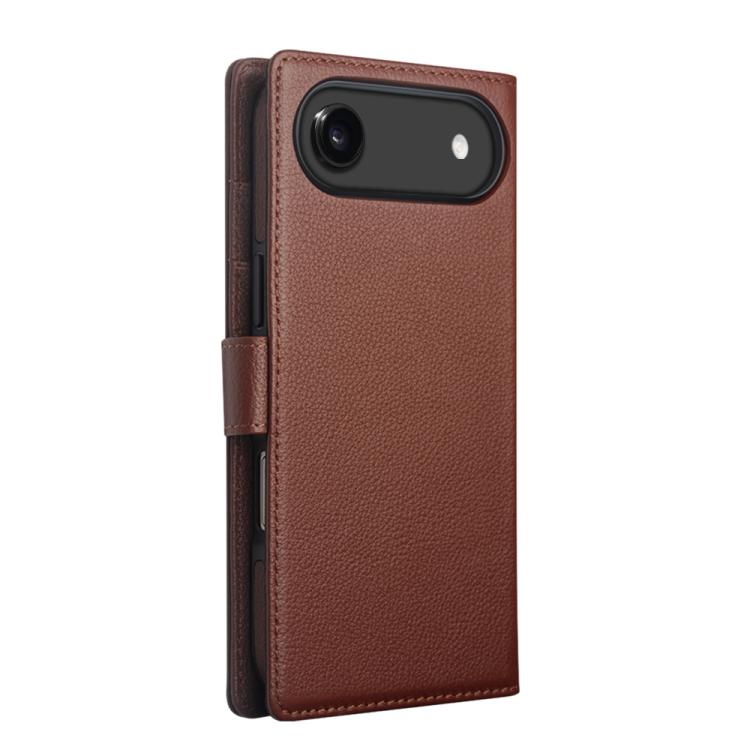 For iPhone Air QIALINO Classics 3rd Genuine Leather Phone Case(Brown) by QIALINO