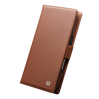 For iPhone Air QIALINO Classics 3rd Genuine Leather Phone Case(Brown) by QIALINO