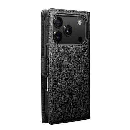 For iPhone 17 Pro QIALINO Classics 3rd Genuine Leather Phone Case(Black) by QIALINO