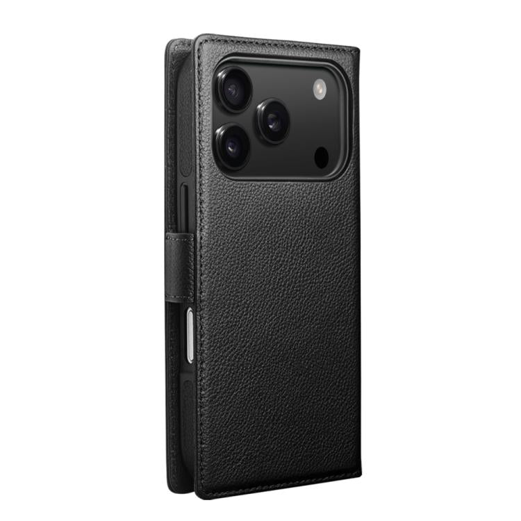 For iPhone 17 Pro Max QIALINO Classics 3rd Genuine Leather Phone Case(Black) by QIALINO