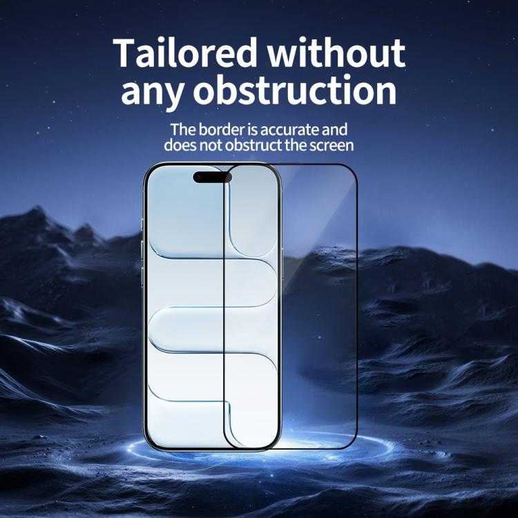 For iPhone Air Do As You Wish Silk Screen Printed HD Tempered Glass Film(Black) by Do As You Wish