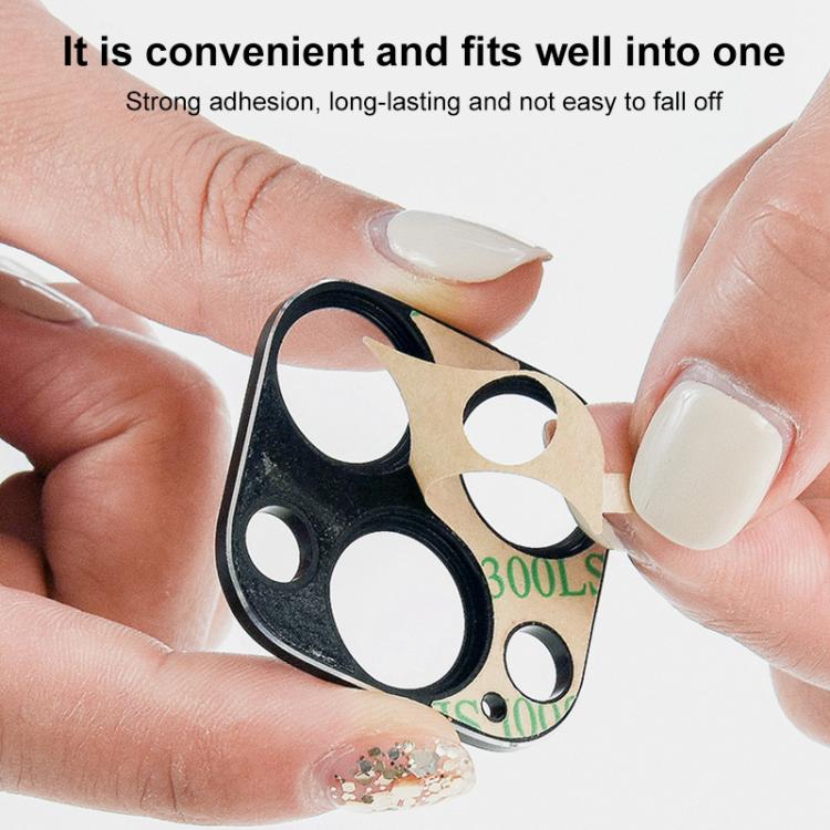 For iPhone 16 Pro / 16 Pro Max XDcase Titanium Alloy Hollow Camera Lens Protector(Black) by XDcase