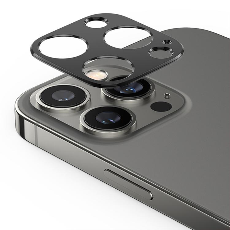 For iPhone 14 Pro / 14 Pro Max XDcase Titanium Alloy Hollow Camera Lens Protector(Black) by XDcase