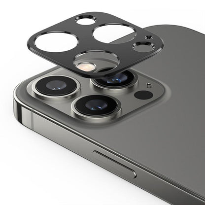 For iPhone 14 Pro / 14 Pro Max XDcase Titanium Alloy Hollow Camera Lens Protector(Black) by XDcase