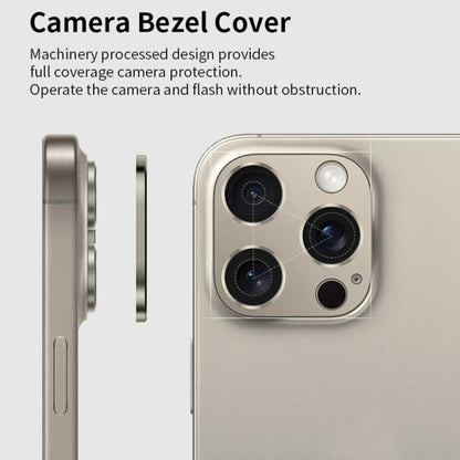 For iPhone 14 / 14 Plus XDcase Titanium Alloy Hollow Camera Lens Protector(Black) by XDcase