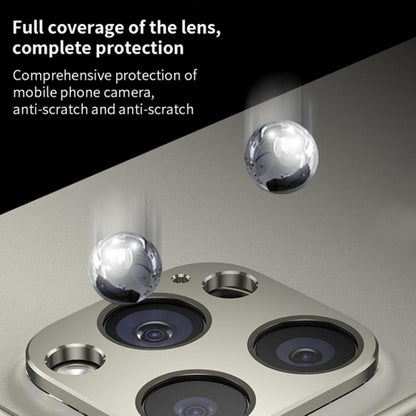 For iPhone 14 / 14 Plus XDcase Titanium Alloy Hollow Camera Lens Protector(Black) by XDcase