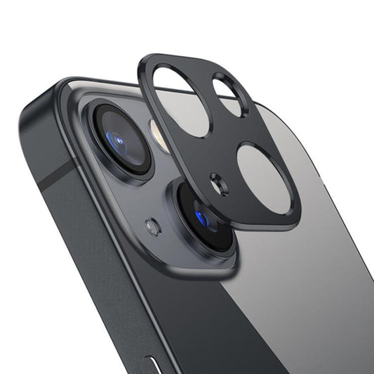 For iPhone 13 / 13 mini XDcase Titanium Alloy Hollow Camera Lens Protector(Black) by XDcase