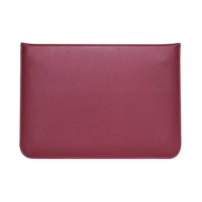 PU Leather Ultra-thin Envelope Bag Laptop Bag for MacBook Air / Pro 11 inch, with Stand Function(Wine Red) by bashfashion