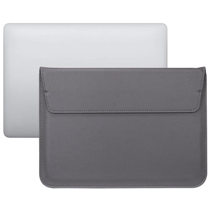 PU Leather Ultra-thin Envelope Bag Laptop Bag for MacBook Air / Pro 11 inch, with Stand Function(Space Gray) by bashfashion