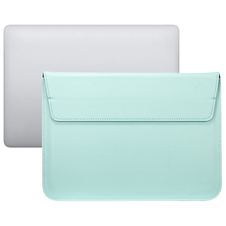 PU Leather Ultra-thin Envelope Bag Laptop Bag for MacBook Air / Pro 11 inch, with Stand Function(Mint Green) by bashfashion