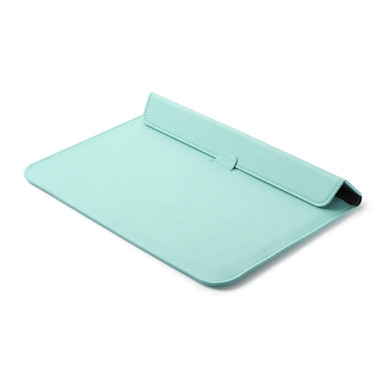 PU Leather Ultra-thin Envelope Bag Laptop Bag for MacBook Air / Pro 11 inch, with Stand Function(Mint Green) by bashfashion