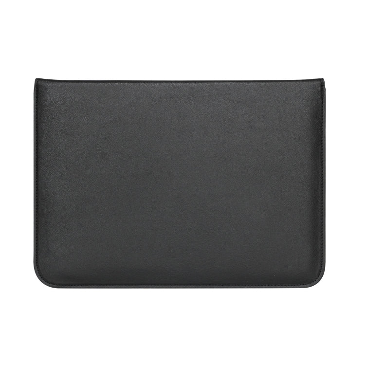 PU Leather Ultra-thin Envelope Bag Laptop Bag for MacBook Air / Pro 13 inch, with Stand Function(Black) by bashfashion