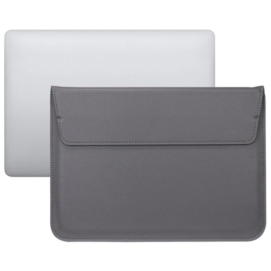 PU Leather Ultra-thin Envelope Bag Laptop Bag for MacBook Air / Pro 13 inch, with Stand Function(Space Gray) by bashfashion