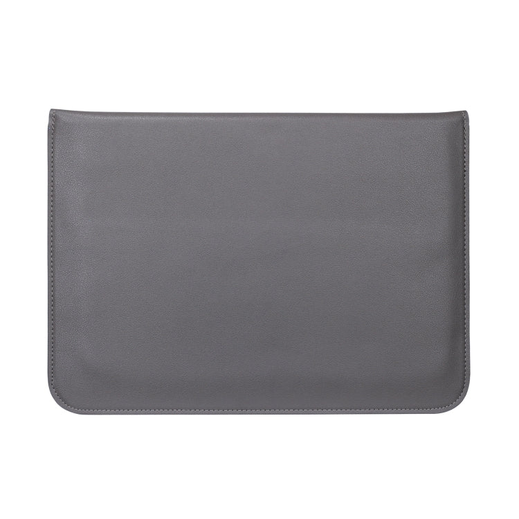 PU Leather Ultra-thin Envelope Bag Laptop Bag for MacBook Air / Pro 13 inch, with Stand Function(Space Gray) by bashfashion